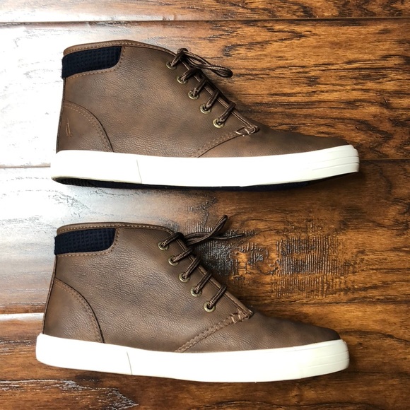 Nautica Boys brown faux leather boots - Picture 5 of 8